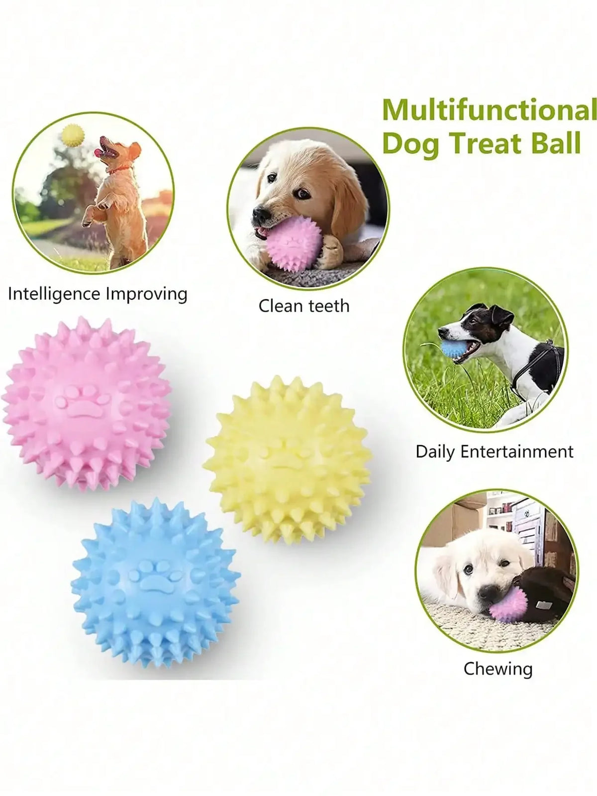 Rubber Dog Chew Toy Set