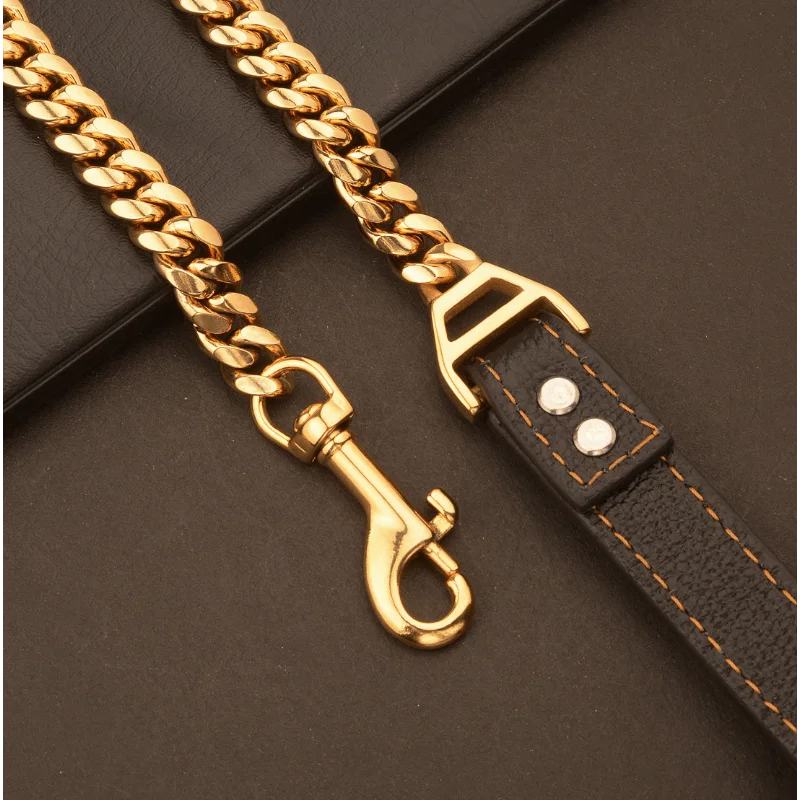 Gold Cuban Dog Leash
