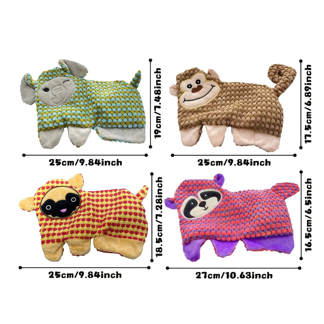 No-Stuffing Squeaky Dog Toys
