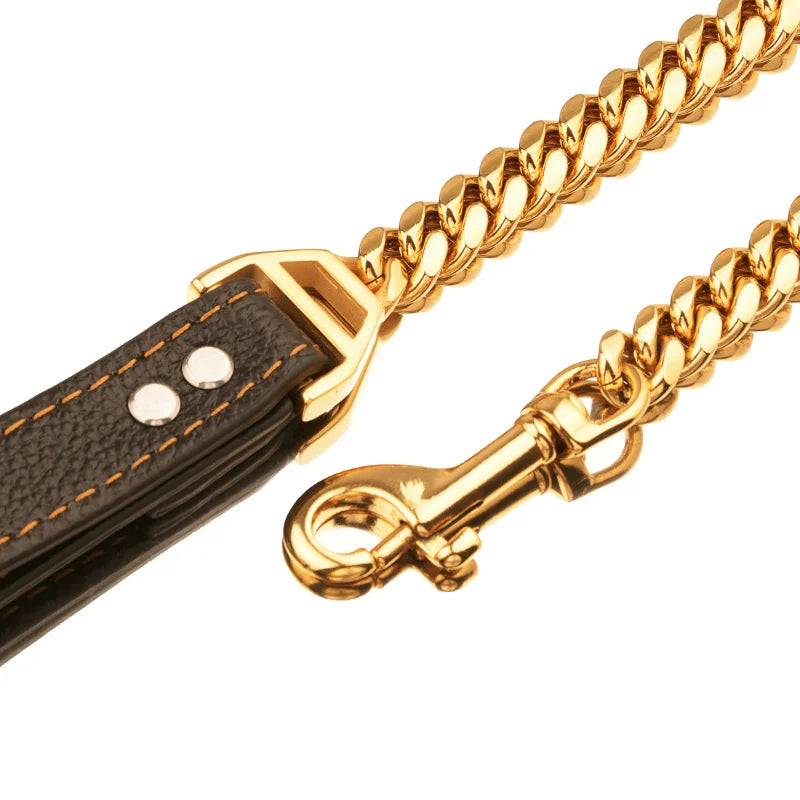 Gold Cuban Dog Leash