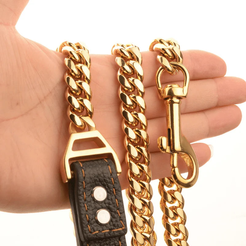 Gold Cuban Dog Leash