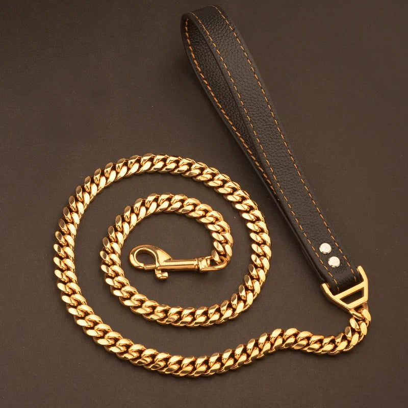 Gold Cuban Dog Leash