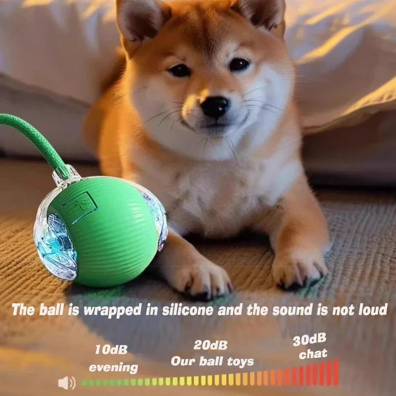 Rechargeable Automatic Rolling Dog Ball – 3 Play Modes