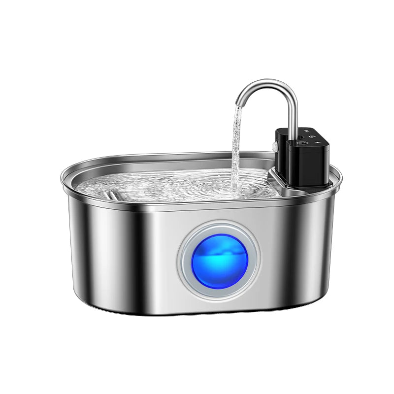 ROJECO Stainless Steel Sensor Pet Fountain