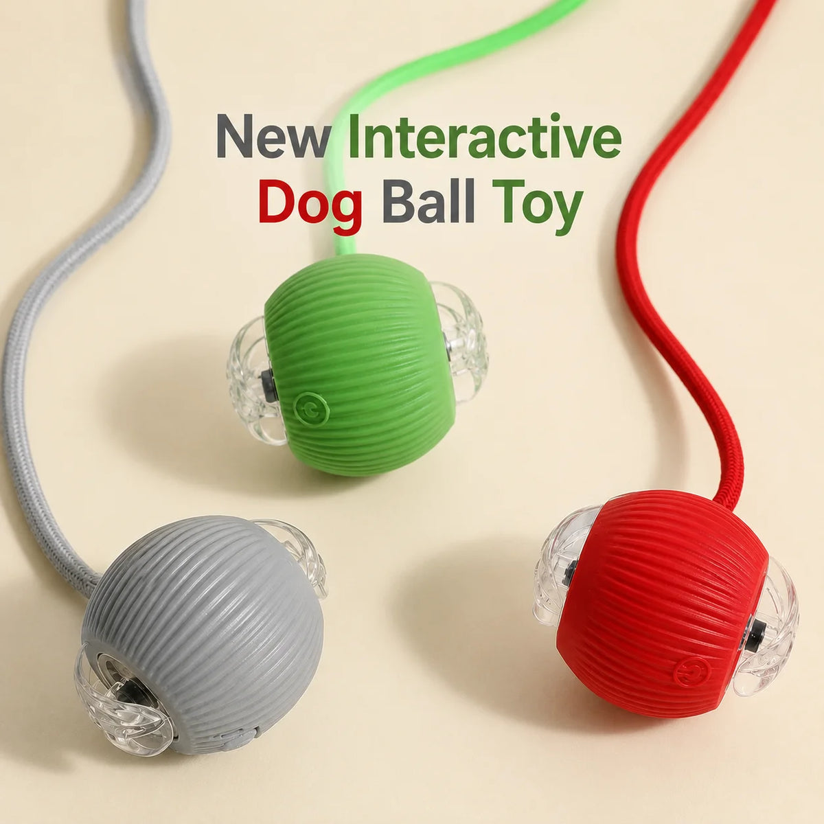 Rechargeable Automatic Rolling Dog Ball – 3 Play Modes